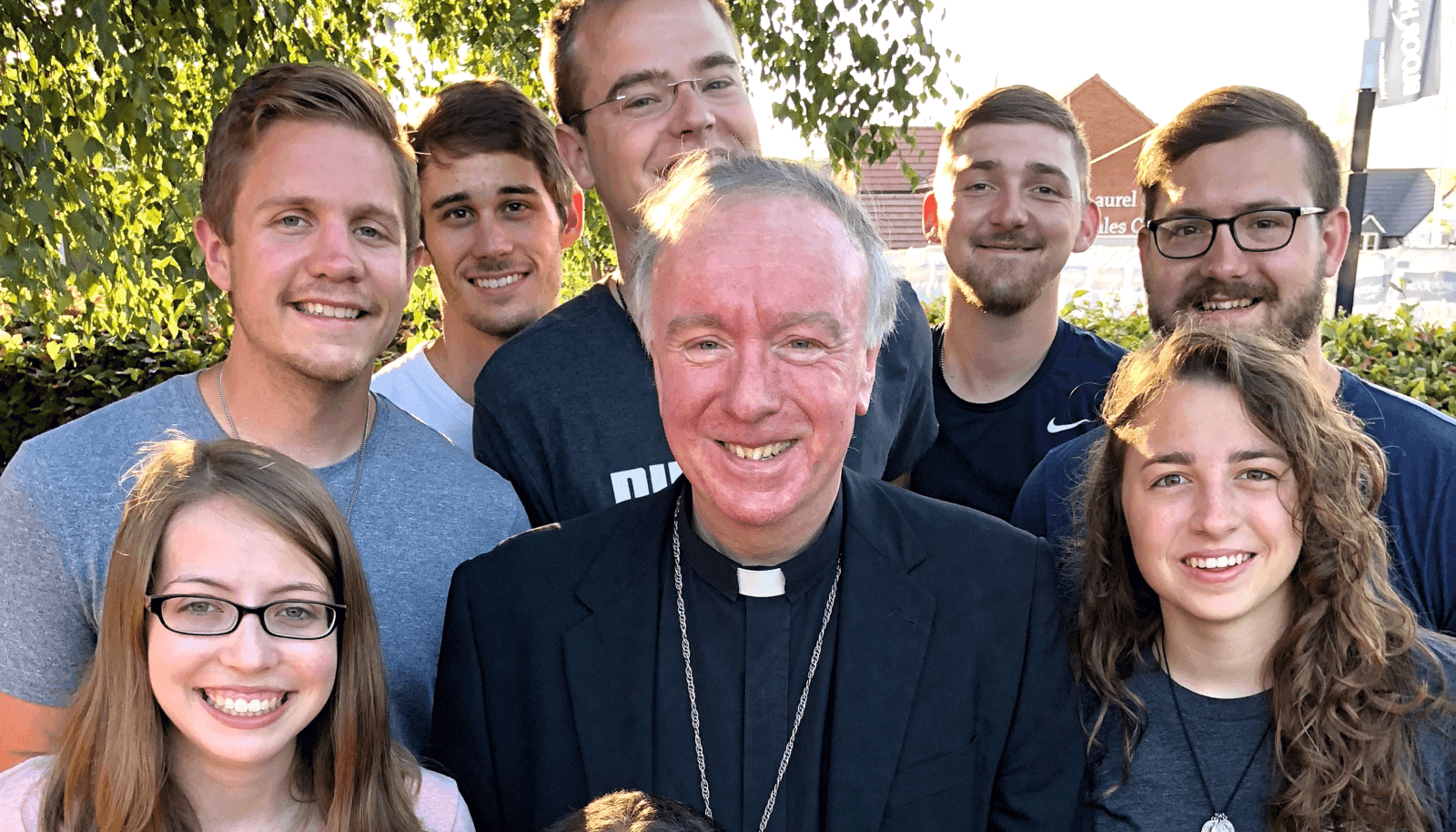 Bishop Philip with young People e