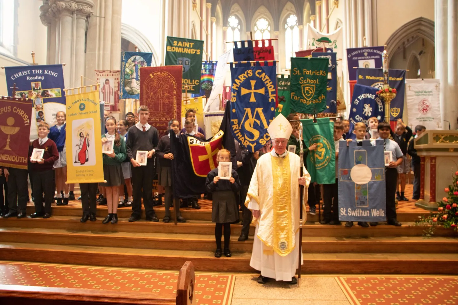 Annual Schools Mass St John's Cathedral, Portsmouth. Photographer: Anne Dobeson 7th June 2019