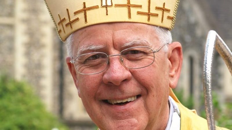 BishoCrispianCloseUp A close up photo of Bishop Crispian. He is smiling while wearing a traditional Bishop Attire.