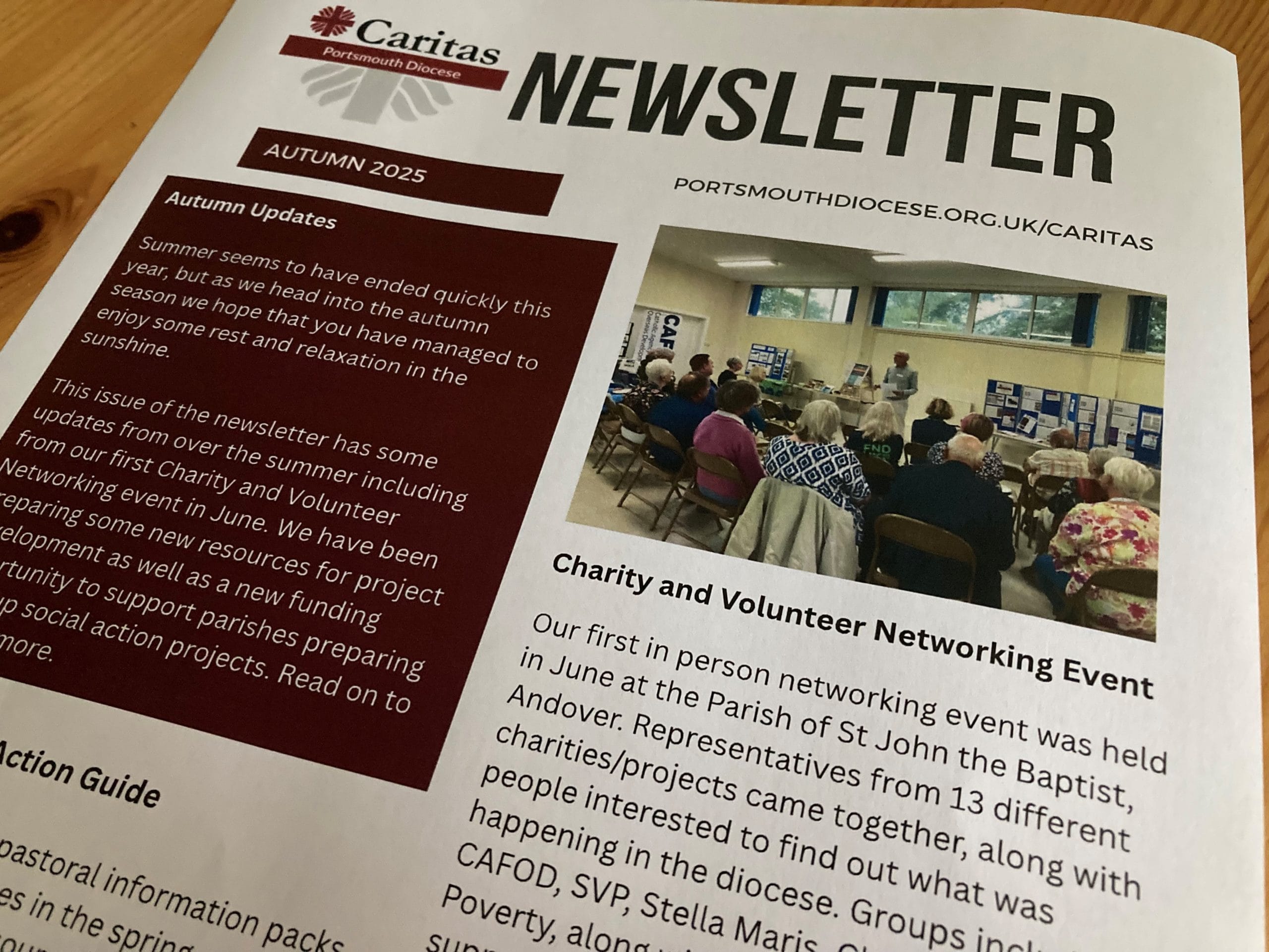 cover pic A picture of the front page of a Caritas Newsletter